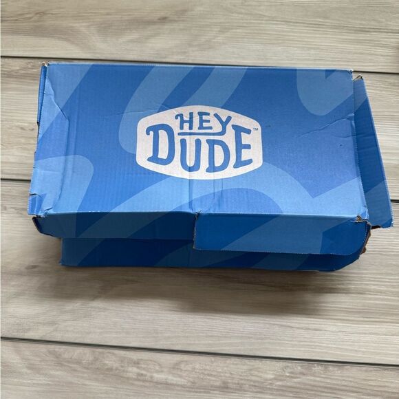 Hey Dude Wally Youth Stretch Black/White size 1 New In Box - Picture 14 of 14